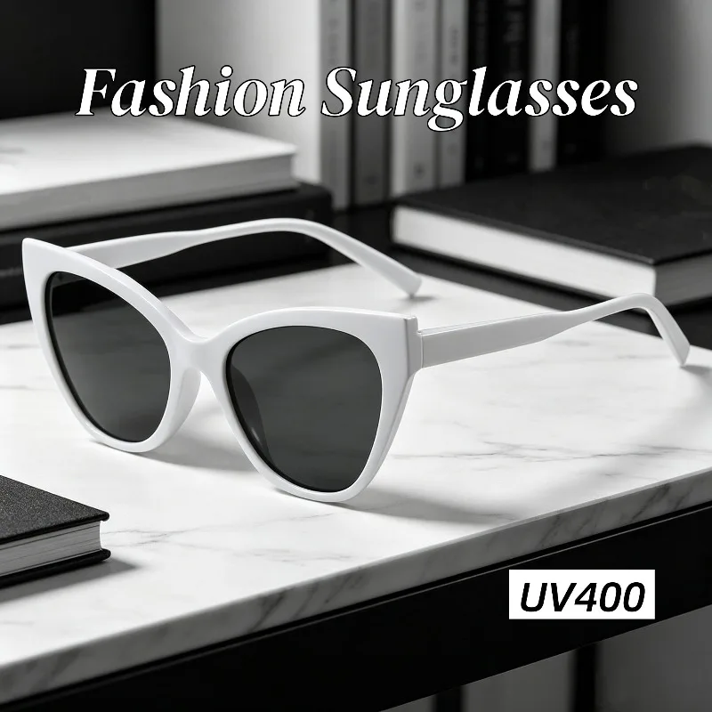 

New Fashion Cat Eye Frame Sunglasses Women Vintage Trendy UV 400 Sun Glasses Stylish Lightweight Casual Street Outdoor Eyewear