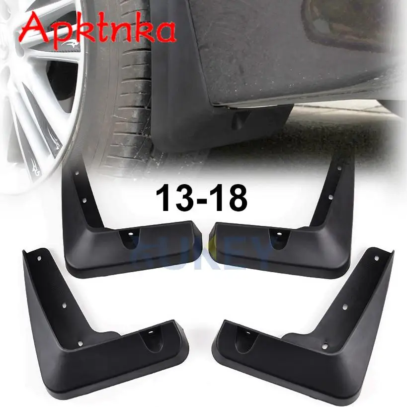 

4X Mud Flaps For Lexus ES ES350 ES300h ES250 2013 - 2018 Mudguards Molded Splash Guards Front Rear Mudflaps 2014 2015 2016 2017