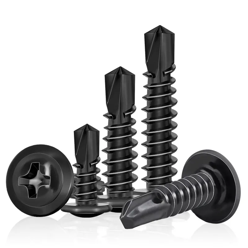 Stainless Steel Phillips Truss Head Screws Countersunk Self-Tapping Screws High Strength Drywall Wood Furniture Screw Fasteners