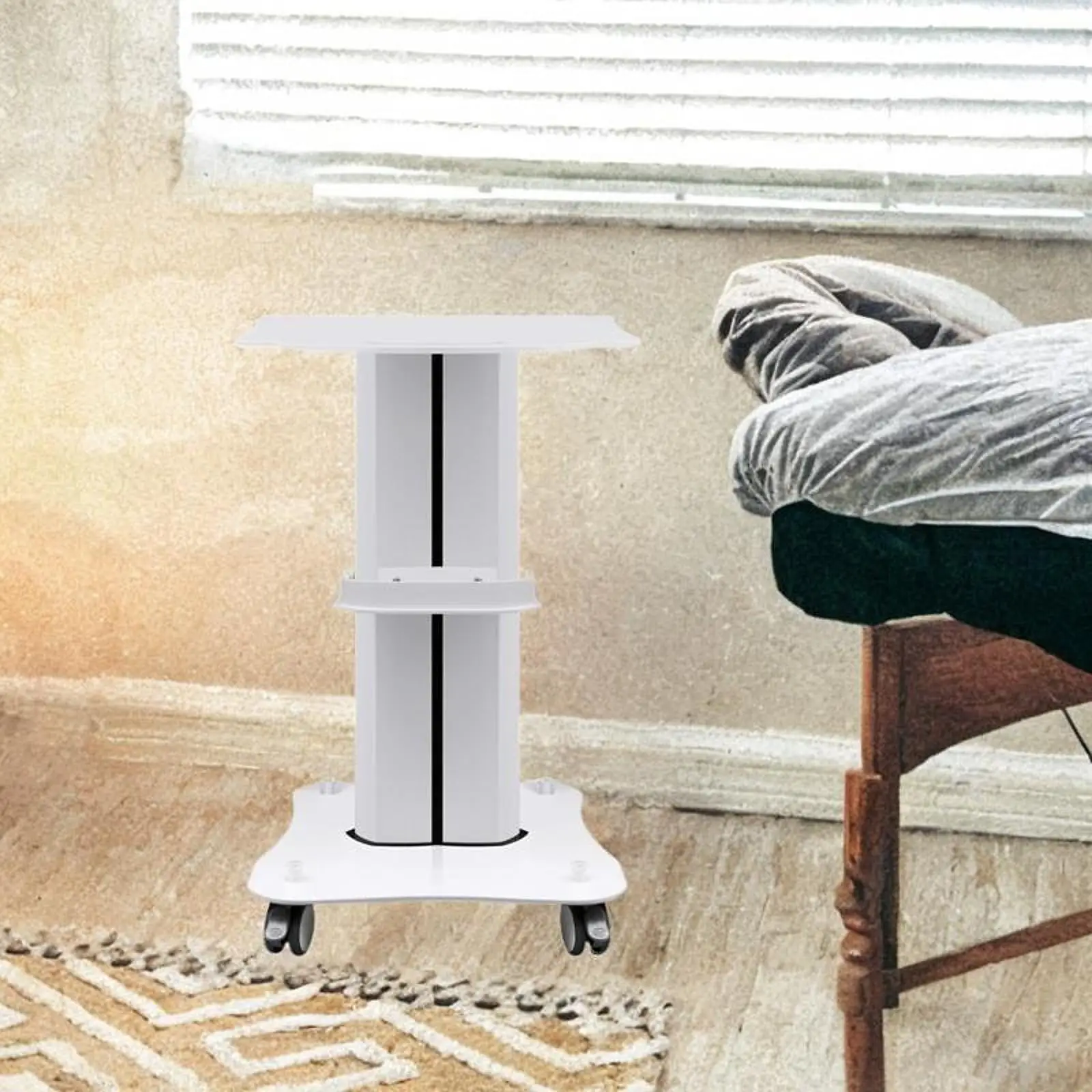 معدات عربة التجميل المتداول صالون سبا خدمة أداة تصفيف الشعر صينية تخزين