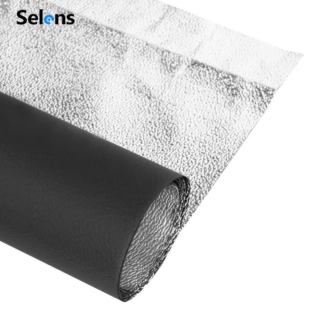 Selens 100* 150cm Reflective Fabric Tin Foil Softbox Reflector Silver Shiny Metallic Irregular Particle for  Photography Studio