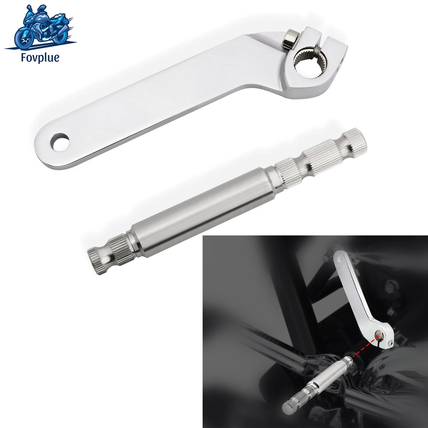 Schwarz/Chrom Stahl Innenschalthebel Welle Gangschaltung für Harley Touring Road Glide Road King 1984-2016 Motorradzubehör