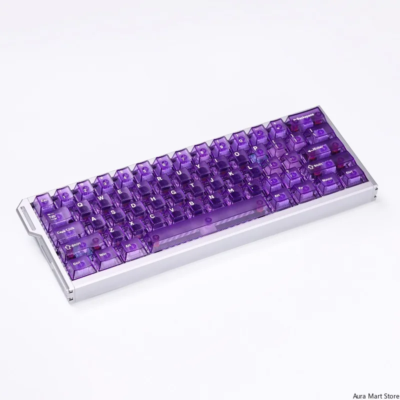 Chosfox Keycap Frosted Transparent PC Red Transparents Purple Transparents White Transparent Keycap Mechanical Keyboard Keycaps