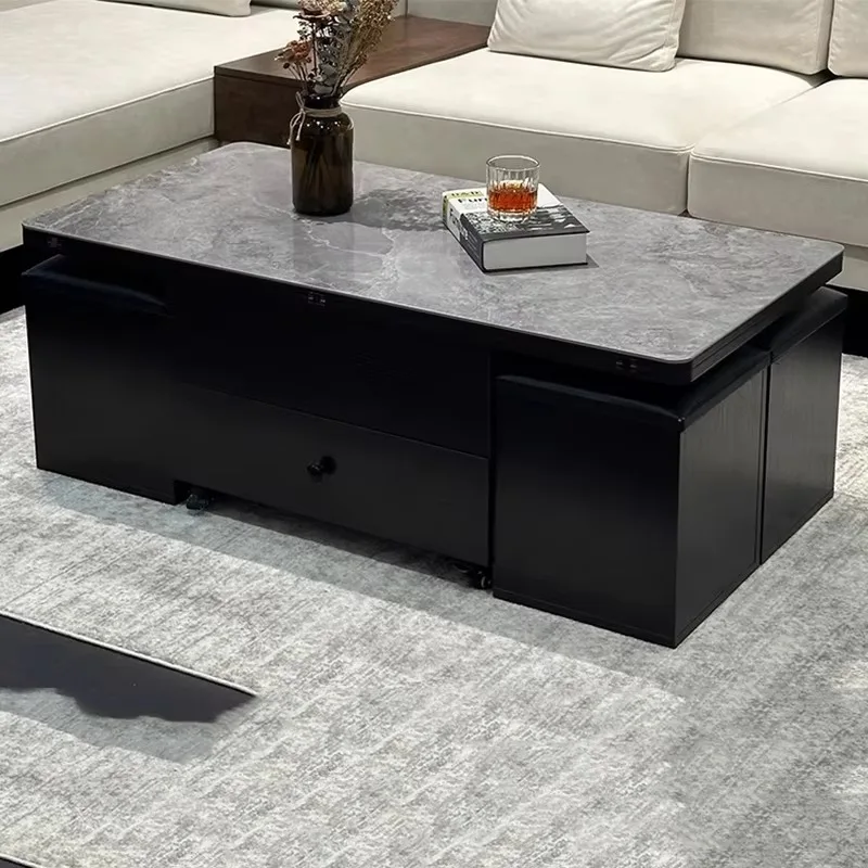 Unquie Business Coffee Tables Extendable Protect Wooden Italian Salon Tea Table Living Room Hotel Mesas De Centro Furniture Home