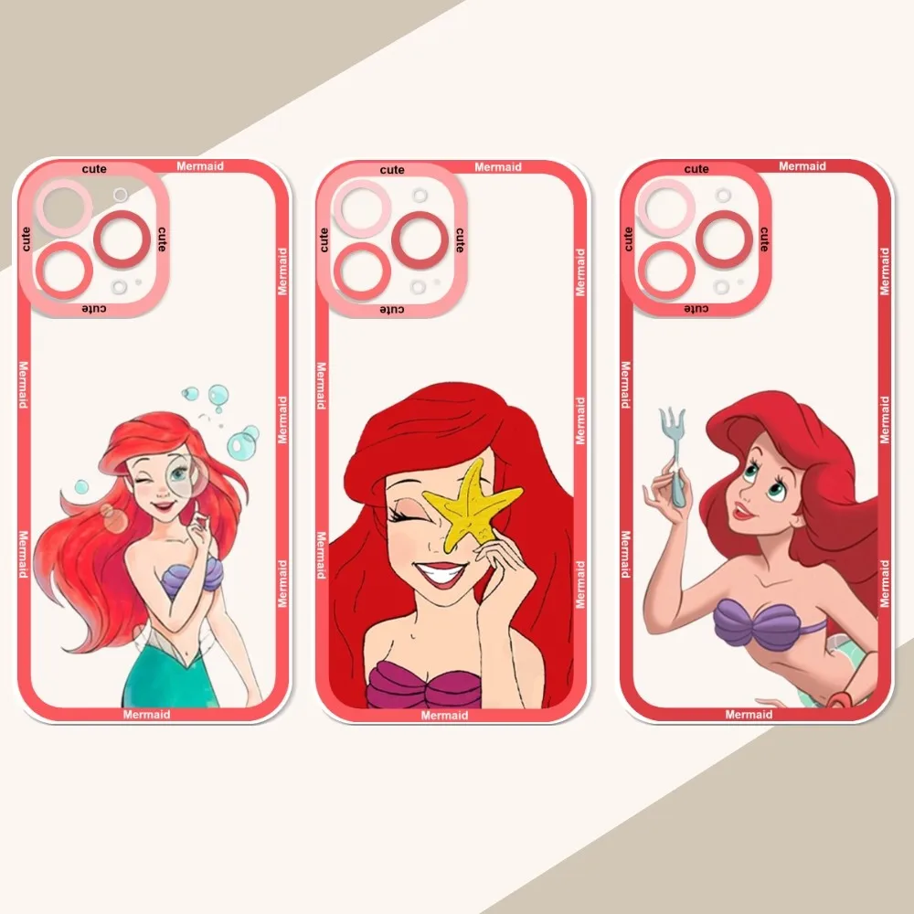 

T-The Little M-Mermaid Movie Phone Case For IPhone 12 11 13 14 Pro Max XR XS Max X SE2020 7 8 Plus Case