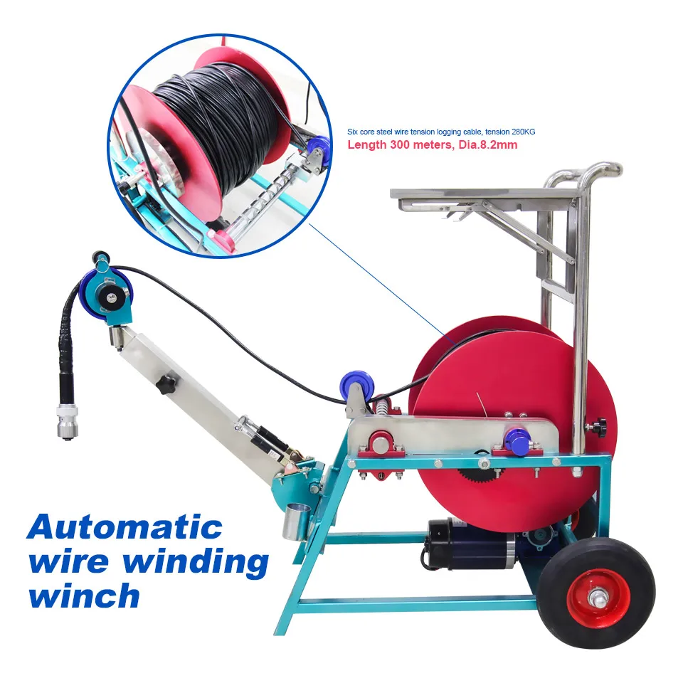 ماسح ضوئي لمياه الآبار العميقة، فحص البئر، كاميرا جديدة خفيفة الوزن تحت الأرض، كابل 300 متر