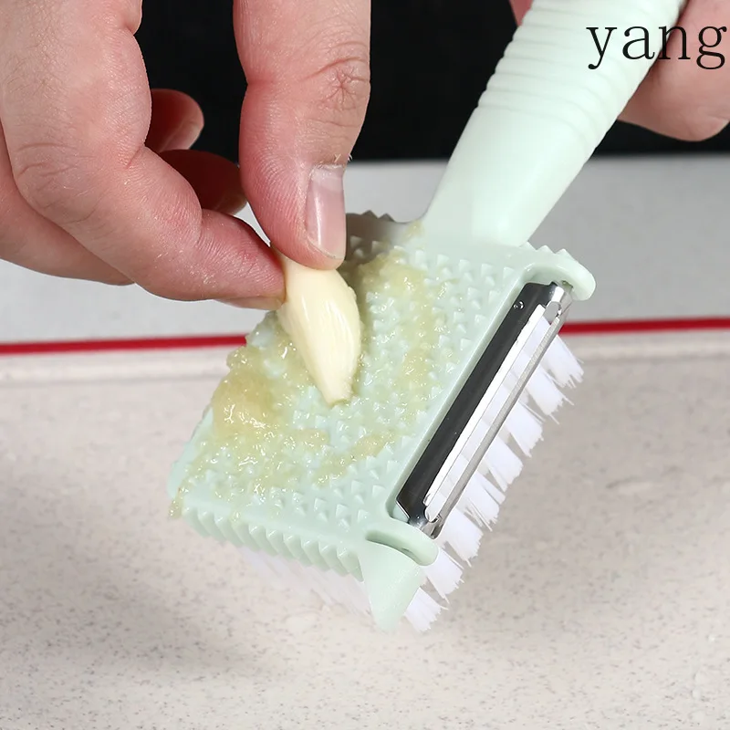 LMM Potato Brush Vegetables Fruit Cleaning Kitchenware Supplies Peel Brush Integrated Cleaning Brush