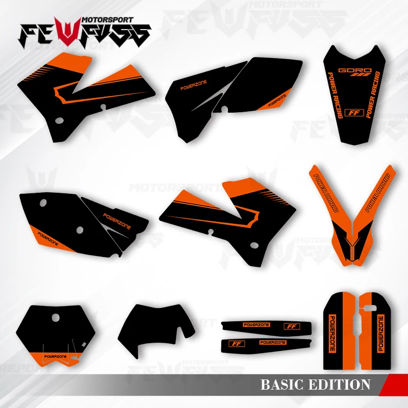 

Fewfuss графические наклейки на мотоцикл фон на заказ для KTM EXC SXF 125 200 250 300 350 400 450 525 2005 2006 2007 005