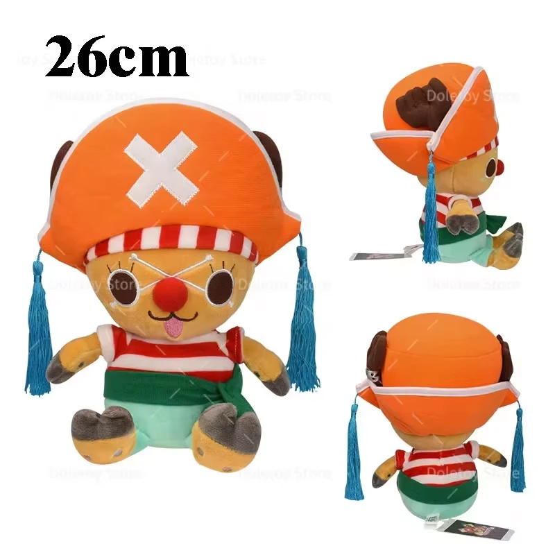 Neue Original One Piece Plüschfigur Luffy Chopper 30cm Niedliches Gesicht Tony Chopper Gefüllte Anime-Puppe Spielzeug Geburtstagsgeschenk