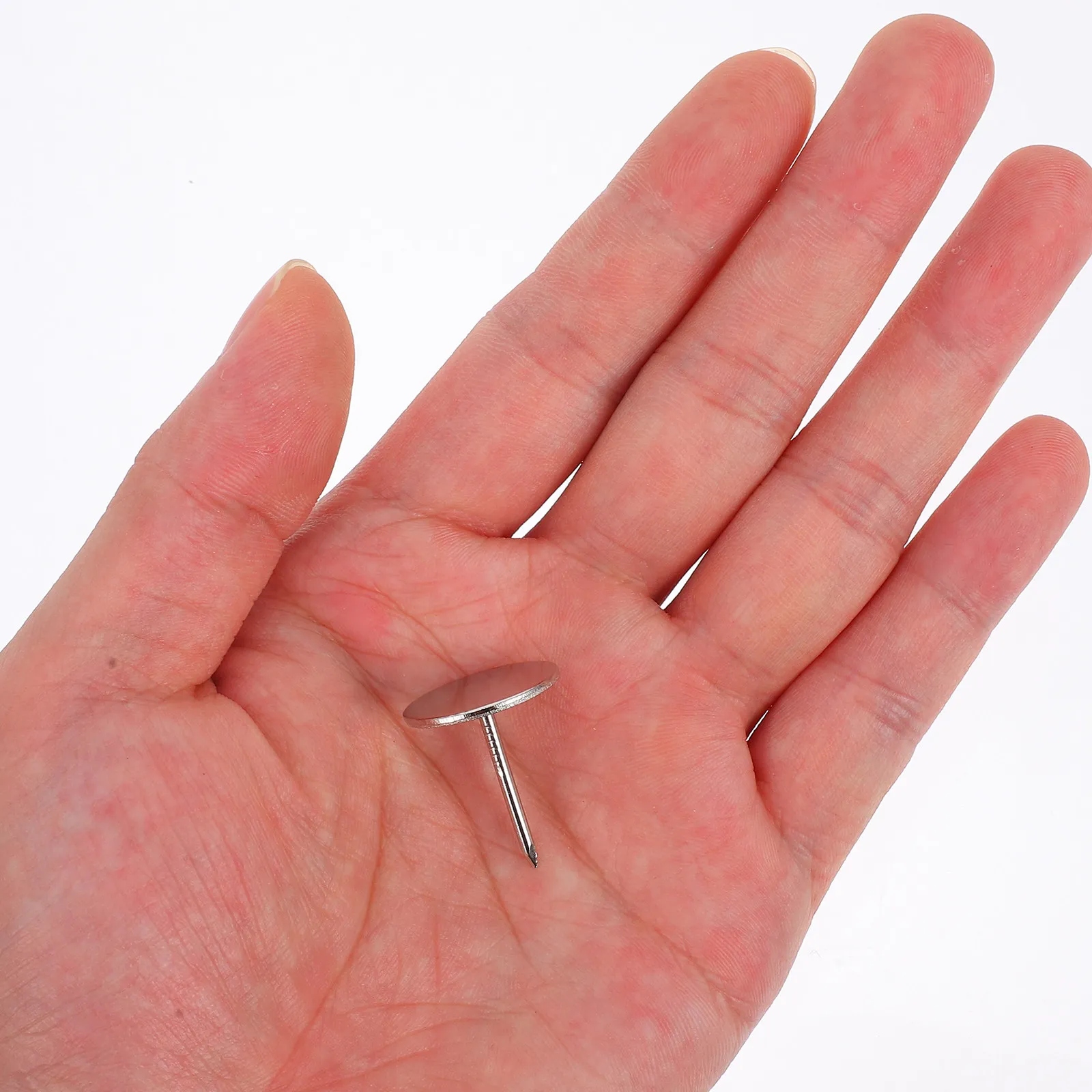 20Pcs Flat Head Thumb Tacks Heavy Duty Iron Push Pins for Bulletin Board Maps Carpentry Furniture Upholstery Craft Use