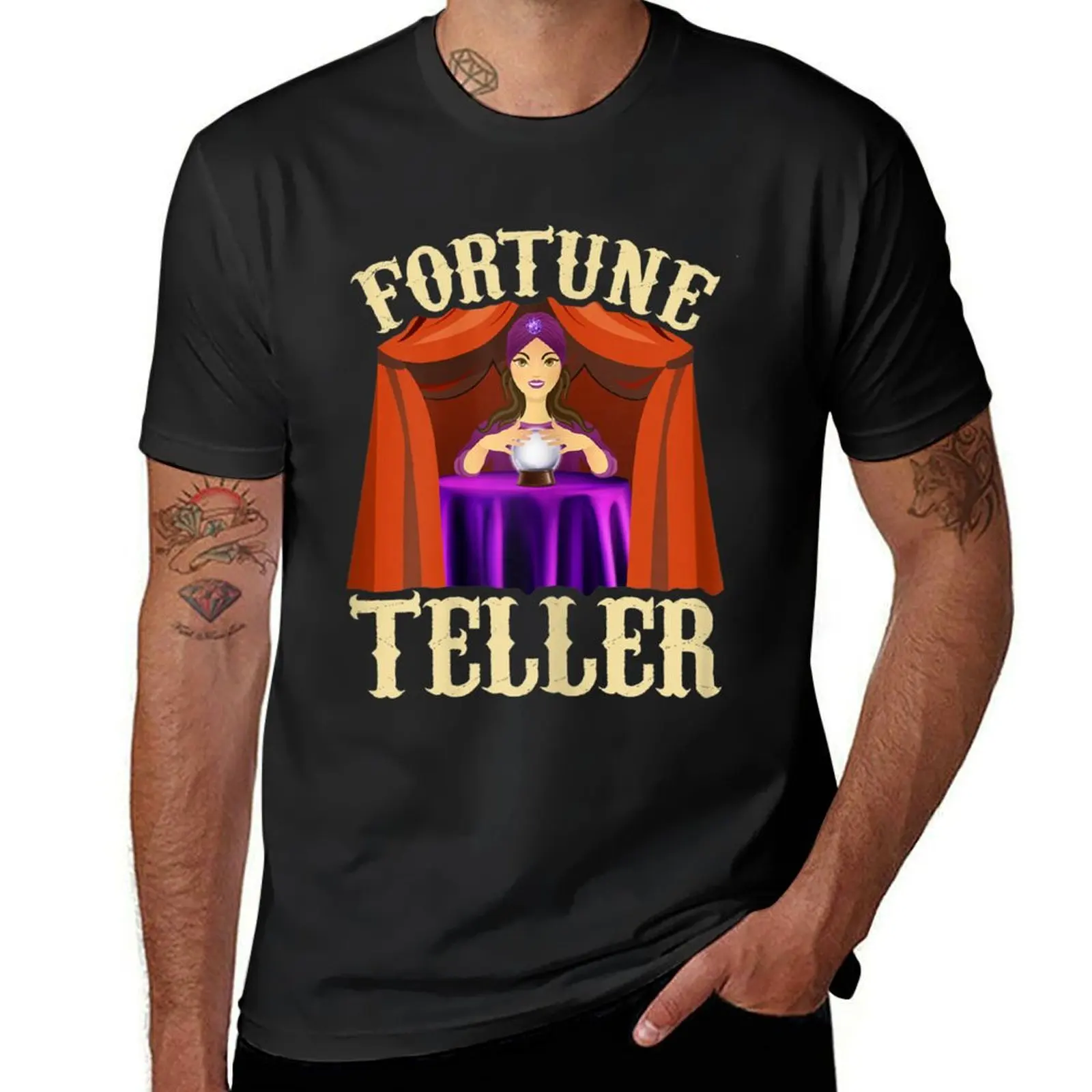 Gypsy Fortune Teller Psychic Shirt Fortune Teller Costume T-Shirt funnys cute tops anime plus sizes men t shirt