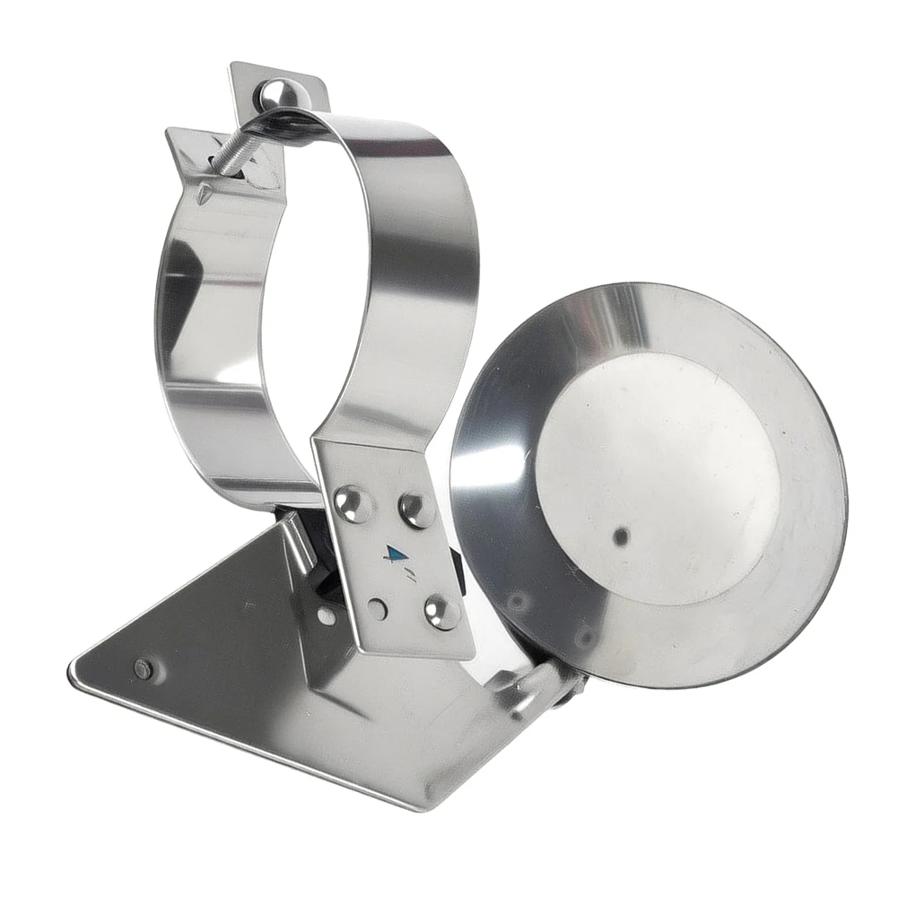 Stainless Steel 4 Inch Rain Cap for Exhaust Pipes Designed to Prevent Water Intrusion in Outdoor Heavy Equipment Applications