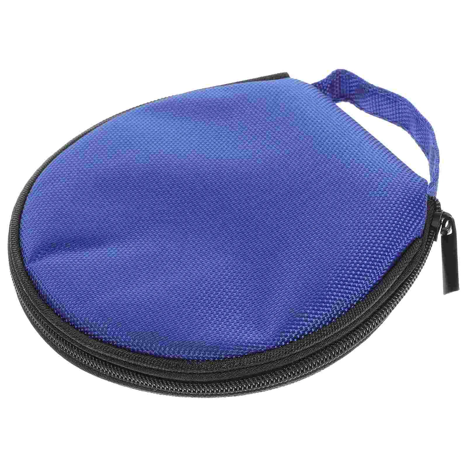 CD Disc Storage Bag Fine Workmanship Organizer Media Case DVD Holder Pouch Round Oxford Cloth Wallet High Durability