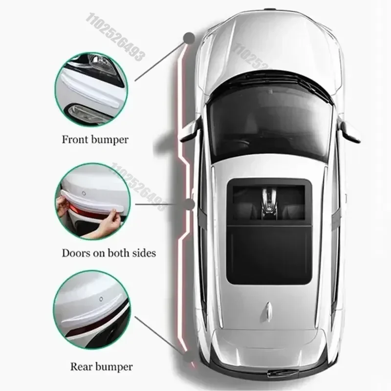 4/8pcs Universal Front Rear Bumper Corner Protector Guard Car Anti-collision Protection Decoration Strip Car Accessories New