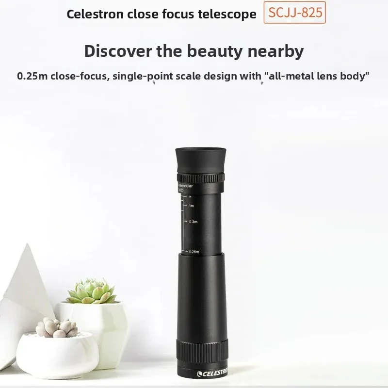 Celestron 8x Close-Focus Telescope Monocular High-Definition High-Power Portable Compact Outdoor Close-Up Glasses