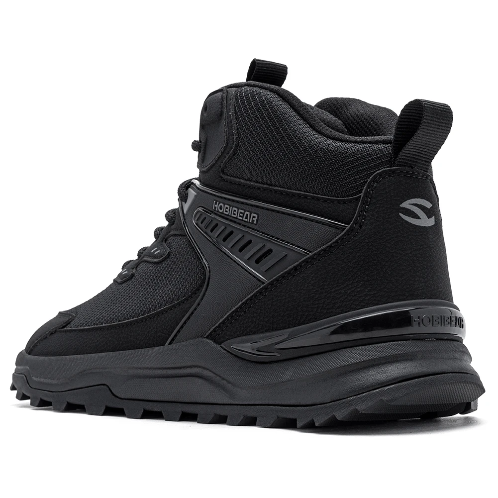 HOBIBEAR Herren Knöchelhohe Wander- und Laufschuhe mit Breiter Passform, Rutschfeste Outdoor-Trail-Wanderschuhe für Männer – Detail 7