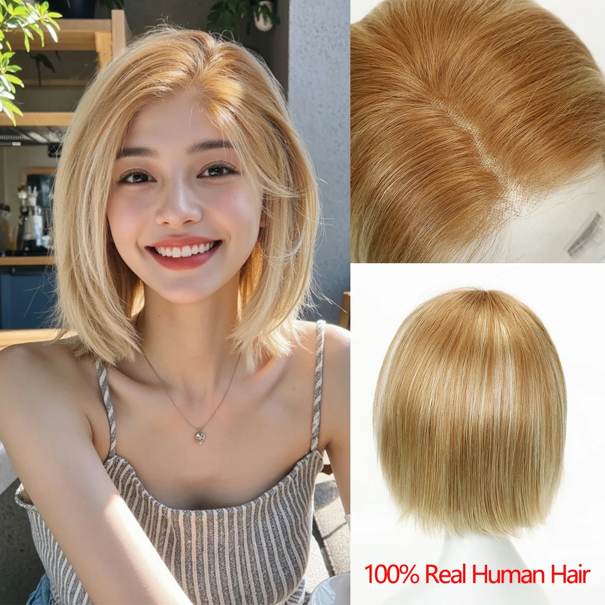 

Медово-коричневый со светлыми бликами парики 13*4 Кружевные фронтальные настоящие человеческие волосы Короткие прямые парики для женщин 8-дюймовые парики Боб из человеческих волос