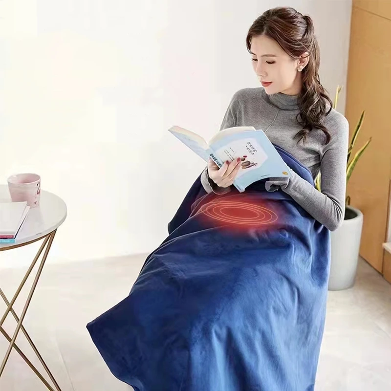 180X100cm graphene composite heating blanket Flannel heating blanket shawl electric heating