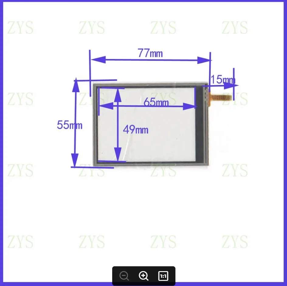 

ZhiYuSun 10PCS/LOT A2432C 77*55mm TestedTouch Panel Digitizer 77*55 for Car DVD this is compatible