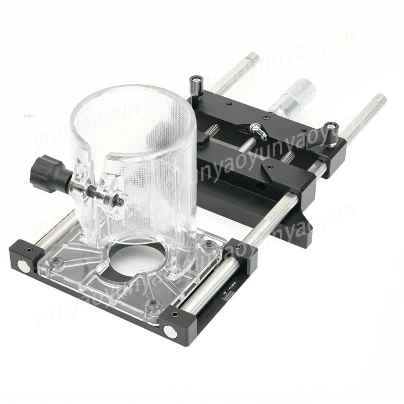 Woodworking Trimmer Fine-tuning Slotted Ruler Linear Guide for 65mm Specification
