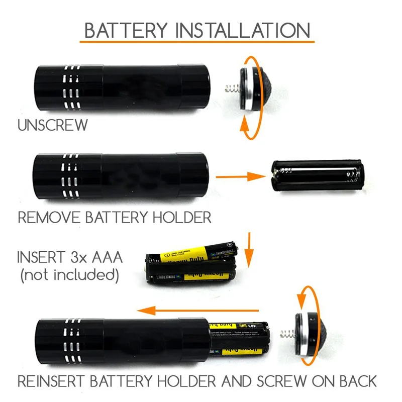 UV Light Torch Lamp Super Mini 9 Strong Ultra Violet 9 Led Flashlight Torch Lamp Scorpion Detection Torch