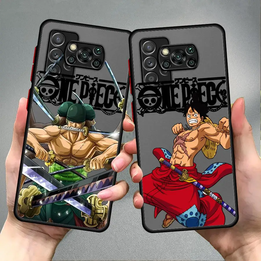 حافظة هاتف قطعة واحدة على شكل قرد د. لوفي لهاتف Xiaomi Poco X3 NFC X4NFC X5 X3 X4 Pro غطاء ناعم