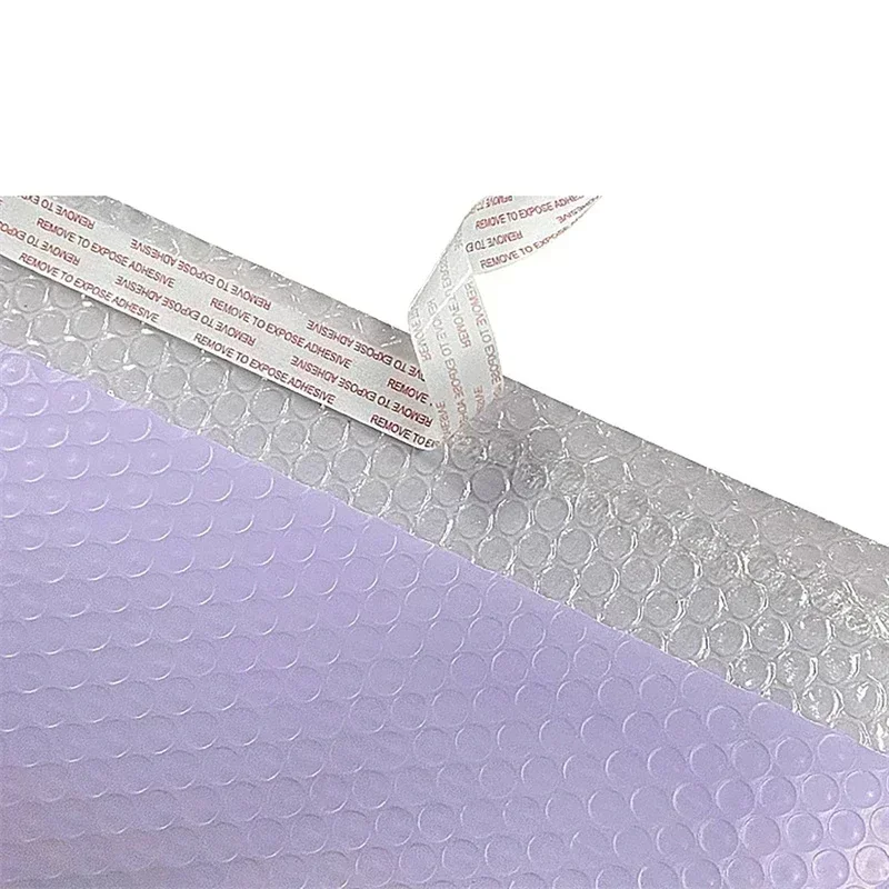 Big 20pcs Pack Bubble Mailers Purple Packing Bags Self-Sealing Filled Envelope Shipping Packaging Anti-Fall Protection Mailer