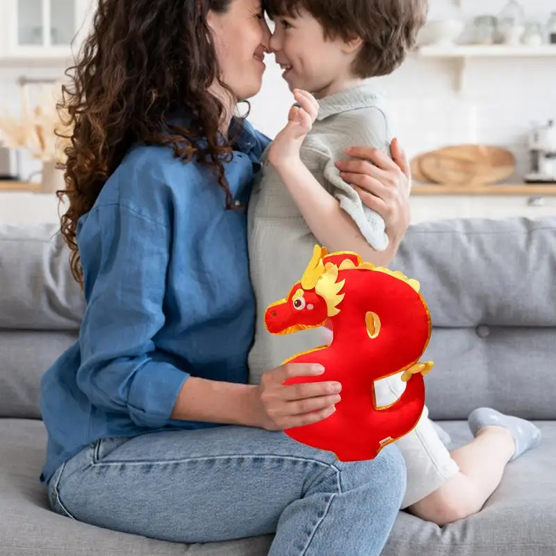 

Year Of The Dragon Plush Year Of The Dragon Stuffed Toy New Year Decorations Dragon Cushion Plush Toy For Bedroom Living Room