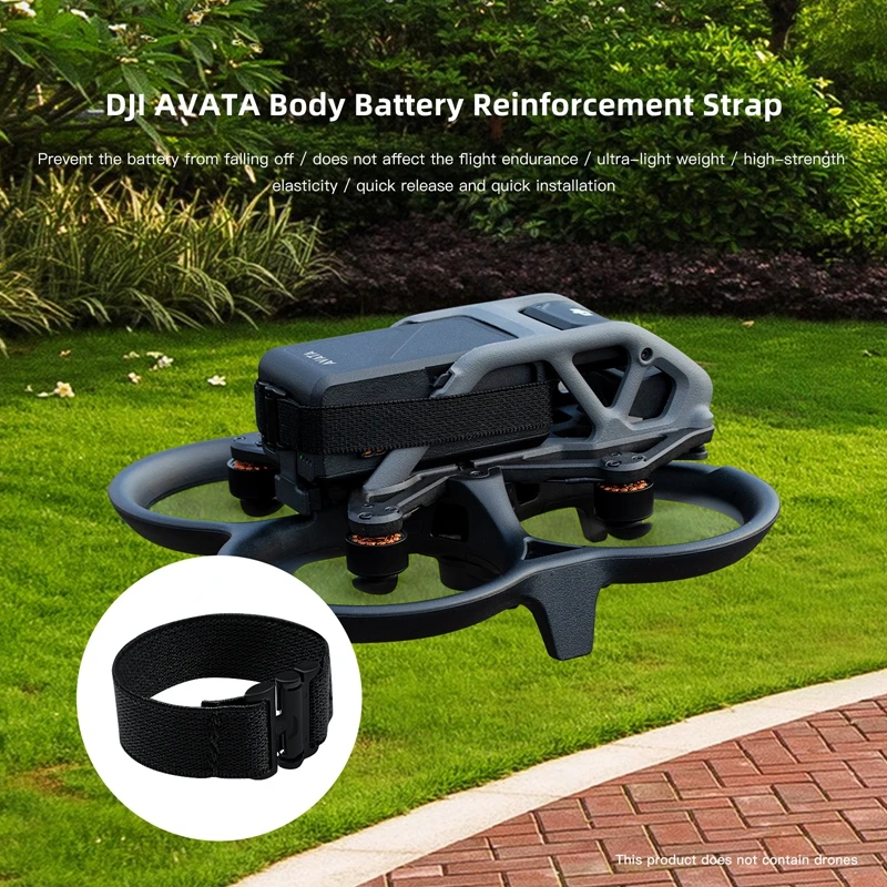 

Для DJI Avata Drone защита от аккумулятора защита от высвобождения ремень с пряжкой эластичный пояс предотвращает падение батареи аксессуары безопасности