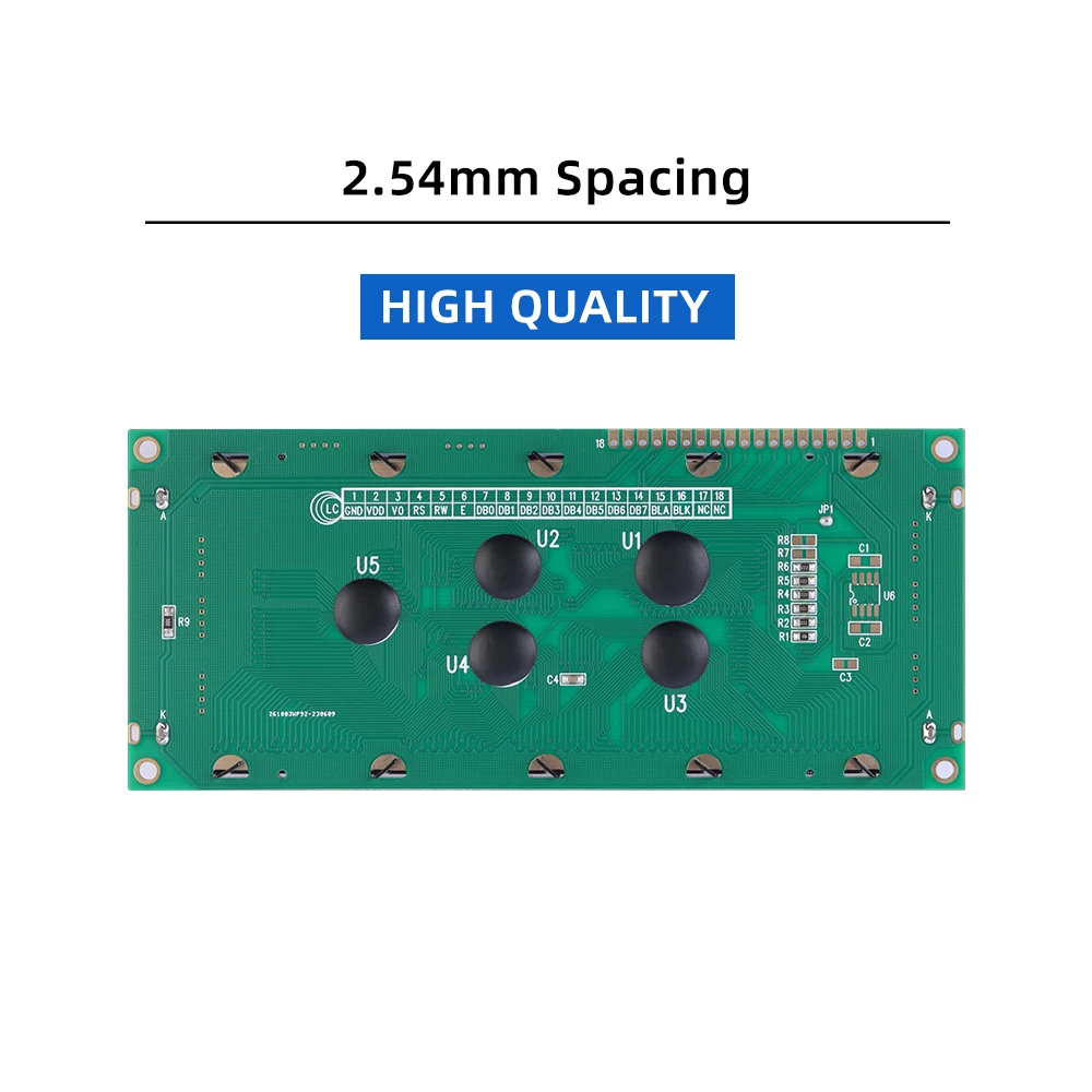 Rotlicht Schwarze Buchstaben 2004C-3 Zeichenmodul 4*20 4X20 4002 18PIN Schnittstellenmodul Controller ST7066U LCD-Display