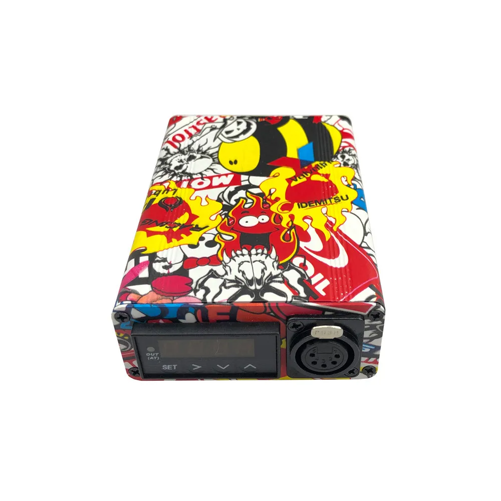 Red Graffiti Pattern Enail Electric Digital PID Controller Built-in Solid Stae Relay with 10mm/16mm/20mm/25mm Heating Coil