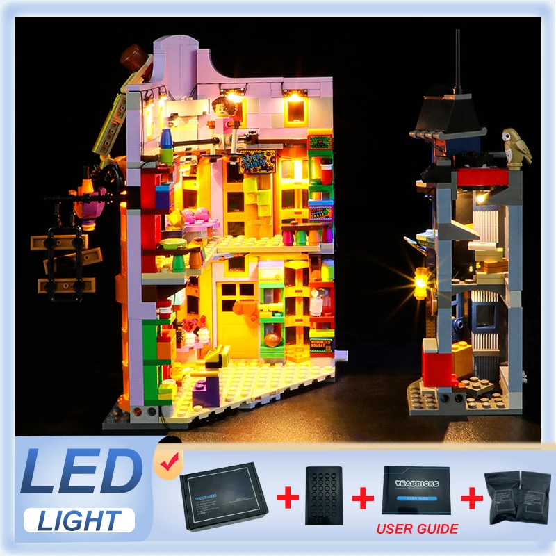 DIY LED Light Kit For LEGO 76422 Weasleys Wizard Wheezes   (Only LED Light,Without Blocks Model)