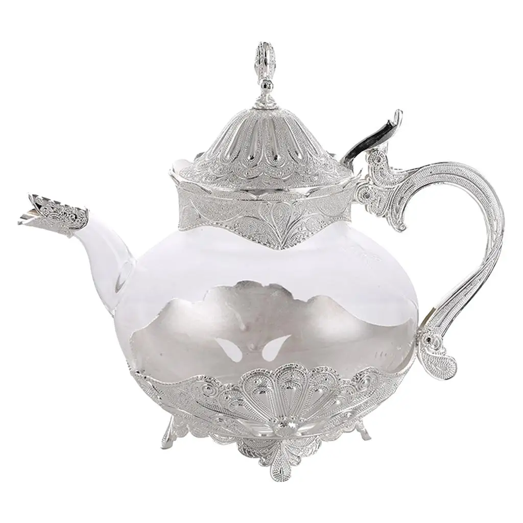 Gorgeous 800ml Palace Glass Teapot Cold Kettle European Style Home Decor Kitchen Glassware