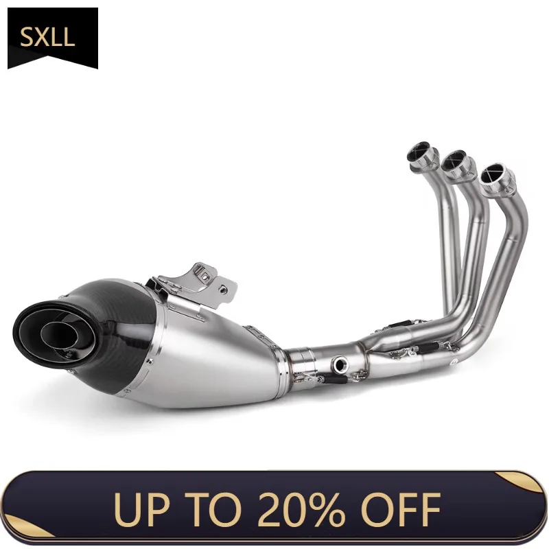 

SXLL Suitable for MT09 MT-09 2014-2020 Front Pipe Connecting Pipe Connecting Original Full Motorcycle Exhaust System