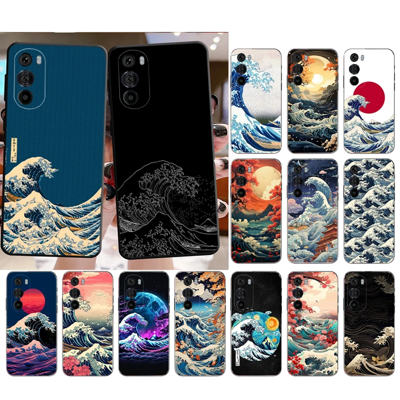 Great Wave Of Kanagawa Art Phone Case For Motorola Edge 50 40 Pro 50 40 30 Ultra Neo Fusion Moto G Play G Stylus G Power G 5G