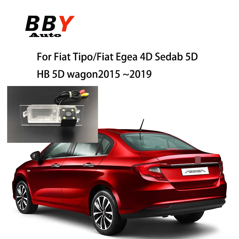 License plate camera For Fiat Tipo Fiat Egea 4D Sedan 5D HB 5D wagon 2015 ~2019 night vision Backup Rear view Camera