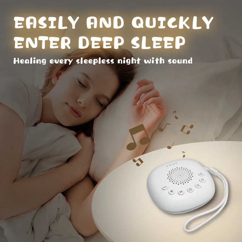 

New Smart Sleep Instrument New Portable Home Travel White Sound Children's Soothing Night Light Music Light Sleep Instrument