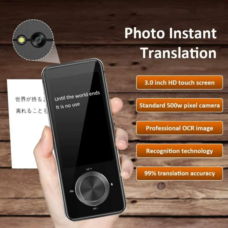 M9 Language Translator Device 107 National Languages Intelligent Translator Real-time Voice, Recording, Text Translation Device