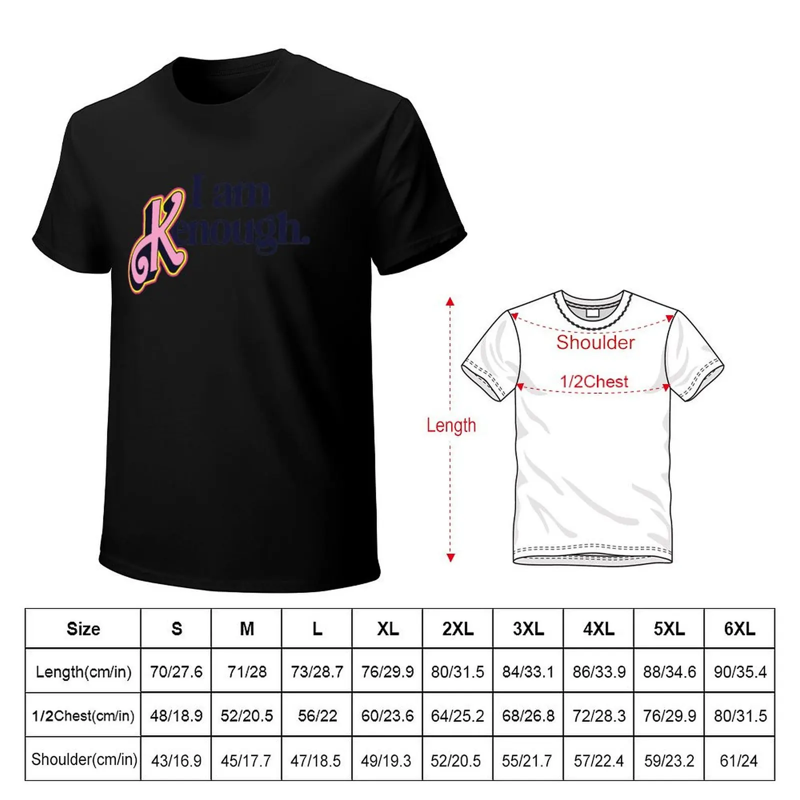 I Am Enough - Empowering Message Design T-Shirt UV Protection Outdoor Tee Shirt