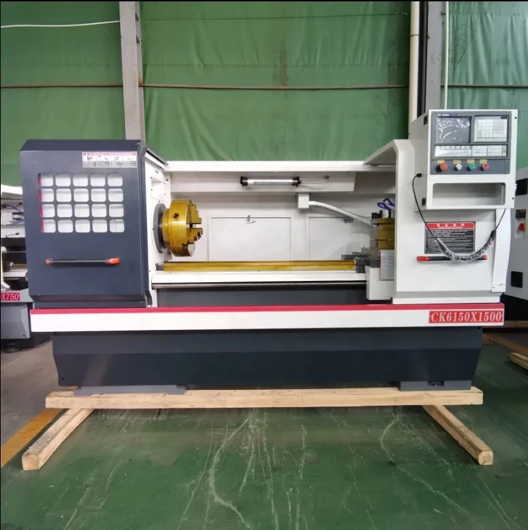Cnc Lathe Machine Horizontal Lathe Machine Flat Bed CK6150*1500 Cnc Turning Machine