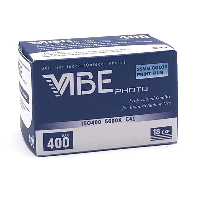 Película de Color VIBE Max 400, 1-10 rollos, 18EXP por rollo, película de 35mm, película negativa ISO400 135 para cámara de película 135 para cámara Kodak H35/M35