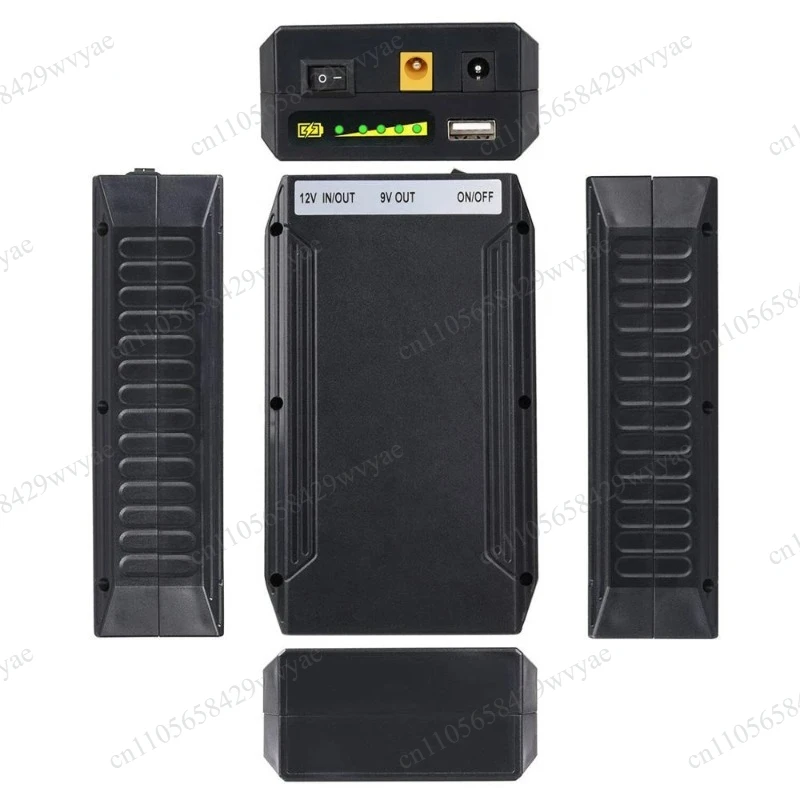 Rechargeable Li-Ion Battery Pack 2200mAh-8300mAh, 5V/9V/12V DC Output For LED Light Strip & Surveillance Equipment