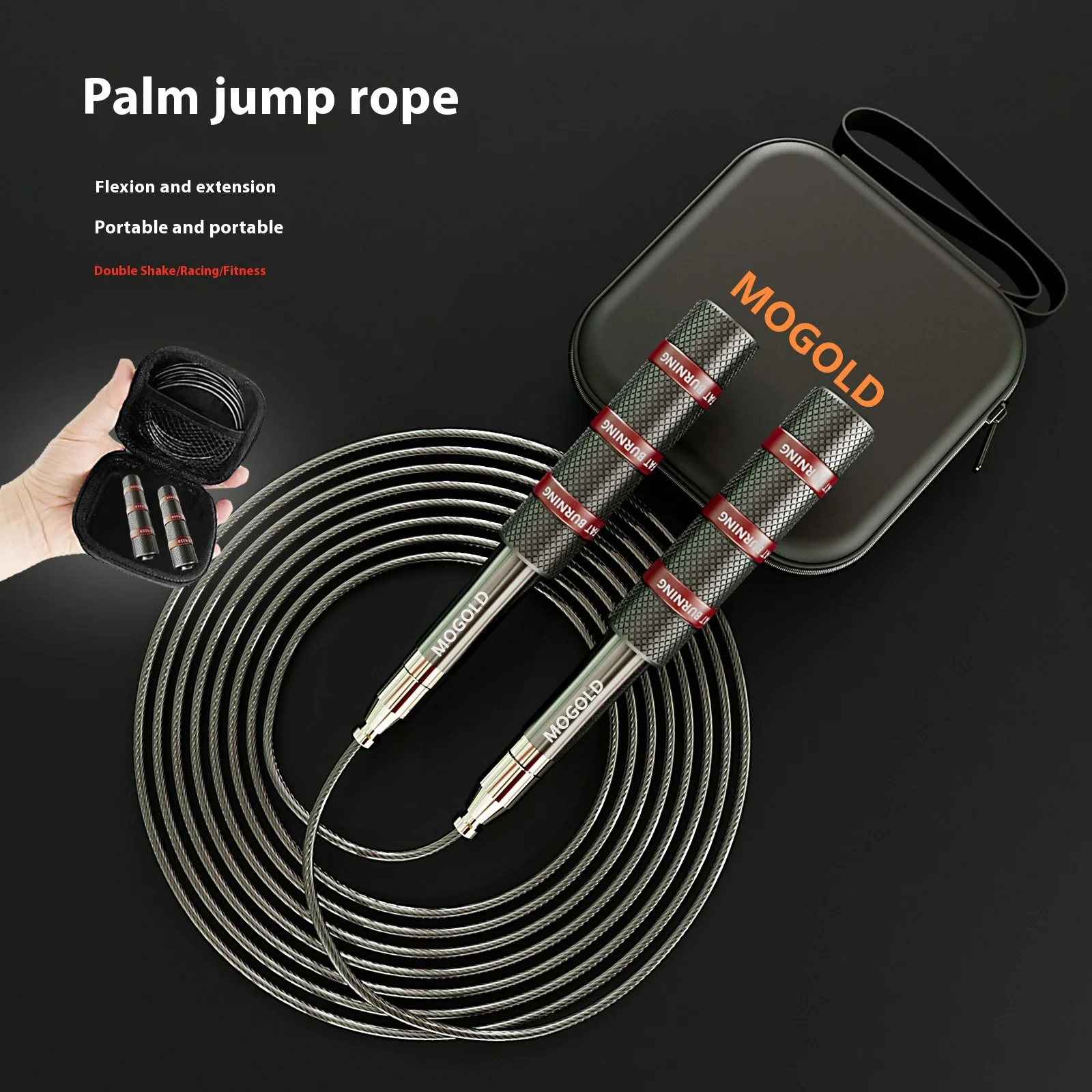 Telescopic Jump Rope Gym Crossfit Professional Sport Boxing For Adults Kids Freestyle High Quality Fat Burning Rope Sturdier Mat