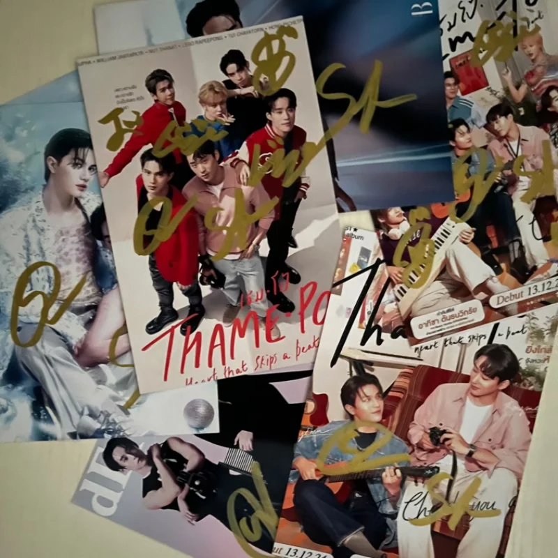 LYKN Williamest HD Poster Autographed Photos Thai TV Thame Po Heart That Skips A Beat Drama Stills Handwritten Signature Picture