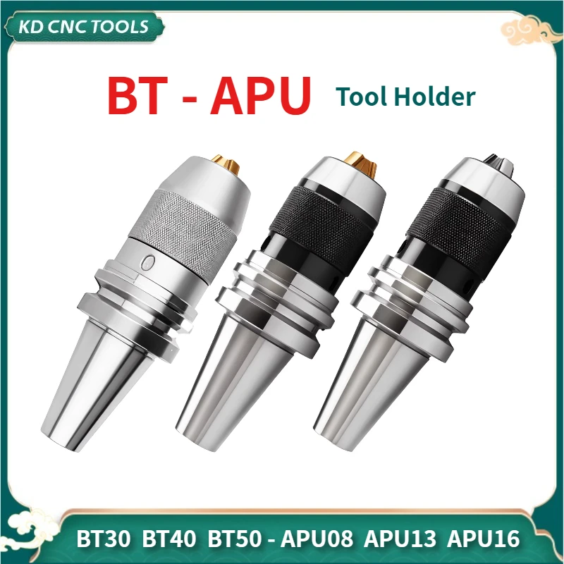 

BT30 BT40 BT50 APU08 APU13 APU16 BT Spindle APU tool holder integrated self-tightening lathe tool holder automatic drill chuck