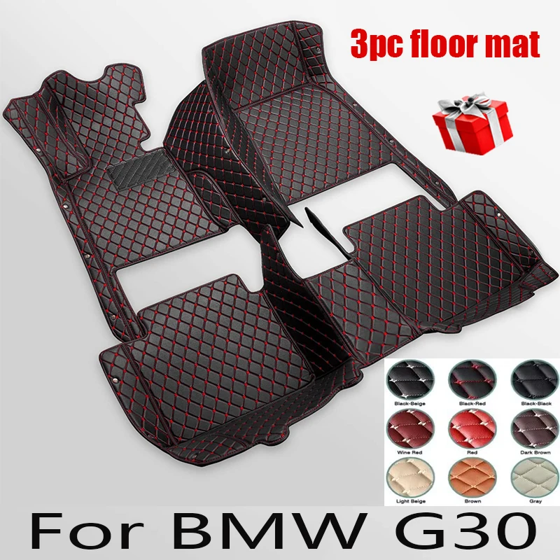 

Custom Car Floor Mats for BMW G30 5 Series 2017-2022 Year Eco-friendly Leather Car Accessories Interior Details