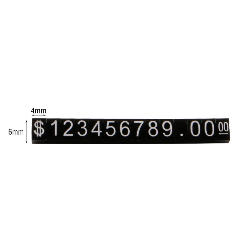 

10 шт., 4x6 мм, пластиковые кубики, ценники, регулируемая подставка для номера, рамка, этикетка, магазин, набор ценников, полоска для передачи данных