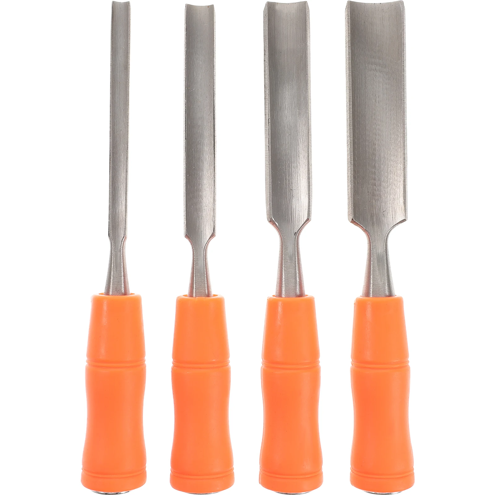 

4Pcs Woodworking Chisel Set Comfortable Ergonomic Handle Carving Tools for Beginners Professional Woodworkers Hand Tools