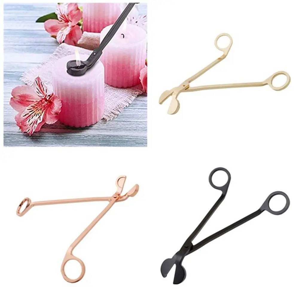 Stainless Steel Oil Lamp Hook Clipper Candle Accessories Candle Wick Trimmer Cutter Candle Wick Scissors