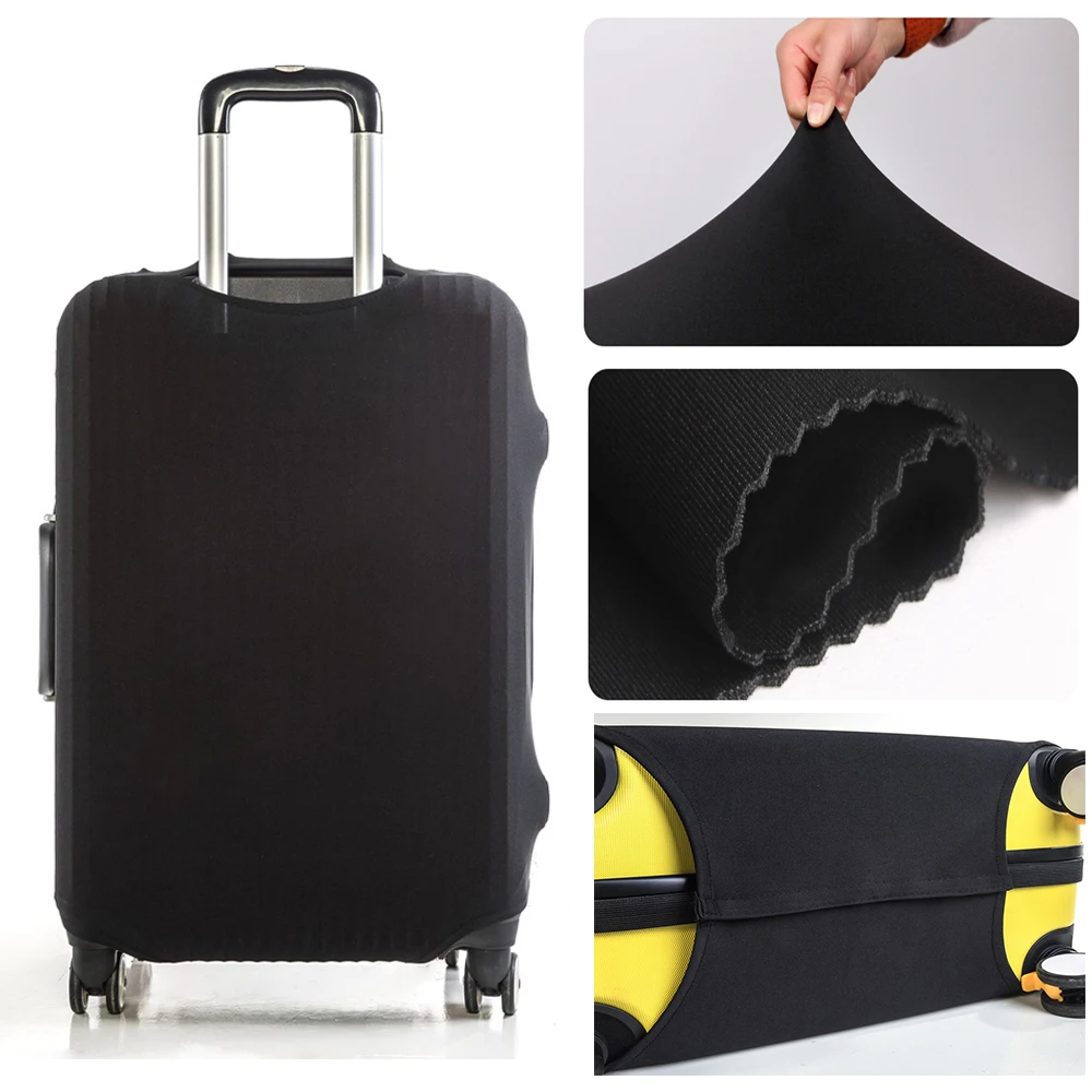 Luggage Cover Elastic Suitcase Protective Case Trolley 18-32 Inch Travel Luggage Dust Cover Text Letter Print Travel Accessories